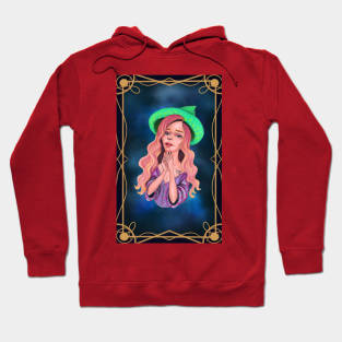 Pink hair virgo witch Hoodie